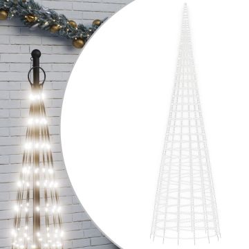 vidaXL-Lichtkegel-aan-vlaggenmast-3000-koudwitte-LED's-800-cm