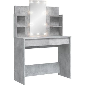 vidaXL-Kaptafel-met-LED-verlichting-96x40x142-cm-betongrijs