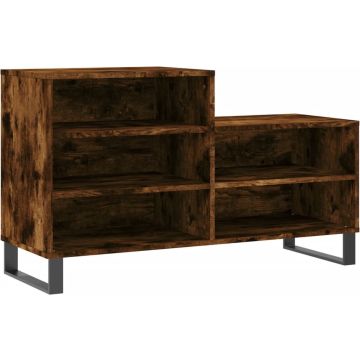 vidaXL-Schoenenkast-102x36x60-cm-bewerkt-hout-gerookt-eikenkleurig