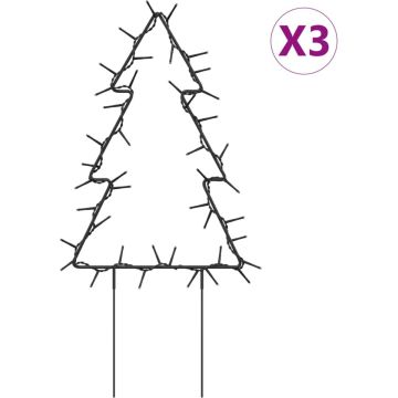 vidaXL-Kerstverlichting-kerstboom-3-st-met-grondpinnen-50-LED's-30-cm