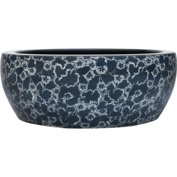 vidaXL-Opzetwasbak-rond-Φ41x14-cm-keramiek-zwart-en-blauw