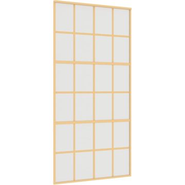 vidaXL-Schuifdeur-102,5x205-cm-mat-ESG-glas-en-aluminium-goudkleurig