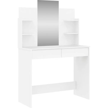 vidaXL-Kaptafel-met-spiegel-96x39x142-cm-wit