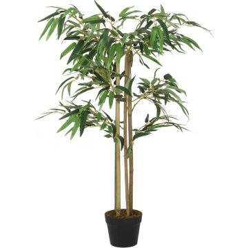 vidaXL-Kunstplant-bamboe-760-bladeren-120-cm-groen