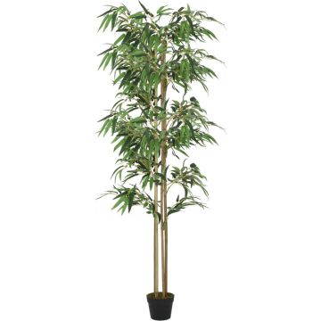 vidaXL-Kunstplant-bamboe-988-bladeren-150-cm-groen