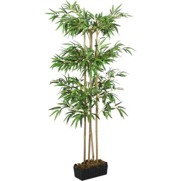 vidaXL-Kunstplant-bamboe-988-bladeren-150-cm-groen