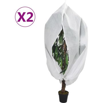 vidaXL-Plantenhoezen-met-ritssluiting-2-st-70-g/m²-1x1,55-m