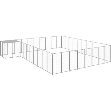 The Living Store Hondenkennel Wire Mesh - 550 x 550 x 110 cm - PE - gepoedercoat staal