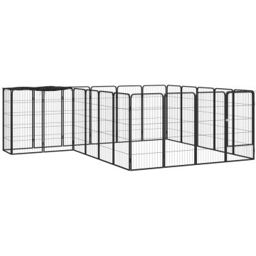The Living Store Hondenkennel - 300 - Stalen hondenren - 300x250x100cm - Waterbestendig