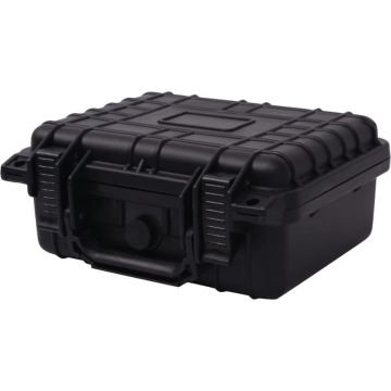 The Living Store Camera Koffer - Lichtgewicht - Polypropyleen en ABS - 27 x 24.6 x 12.4 cm - Corrosie- en temperatuurbestendig - Waterdicht - Met 3 verwijderbare foam inzetstukken