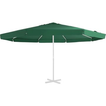 The Living Store Vervangend parasoldoek - 500 cm - Groen - Water- en UV-bestendig