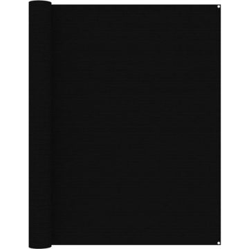 The Living Store Tenttapijt - 250 x 500 cm - HDPE - zwart