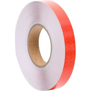 The Living Store Reflecterende Tape Rood - PVC - 2.5 cm - Weerbestendig