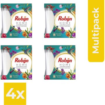 Robijn Geurkaars Paradise Secret 115 gr - Voordeelverpakking 4 stuks