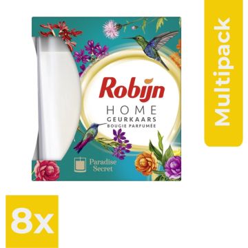 Robijn Geurkaars Paradise Secret 115 gr - Voordeelverpakking 6 stuks