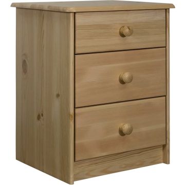 The Living Store Ladekast Vintage -Hout- 43x34x53cm -3 lades