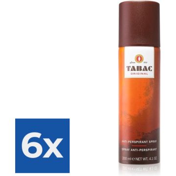 Tabac Original Anti-Perspirant - 200 ml - Deodorant - Voordeelverpakking 6 stuks