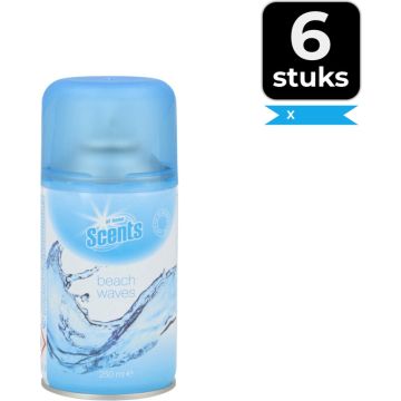 At Home Automatische Spray Navulling Beach Waves 250 ml - Voordeelverpakking 6 stuks