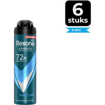 Rexona Deospray Men – Dry Cobalt 150 ml - Voordeelverpakking 6 stuks