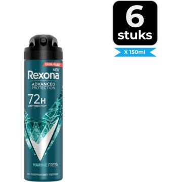 Rexona Deospray Men – Marine 150 ml - Voordeelverpakking 6 stuks