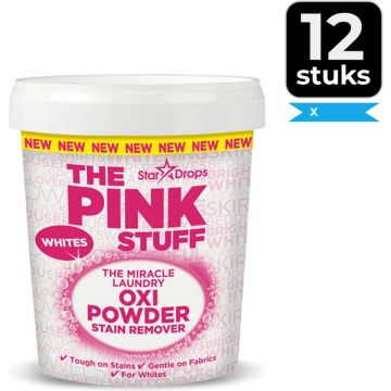 The Pink Stuff - Vlekverwijderaar voor witte was - 1.2 kg - Voordeelverpakking 12 stuks