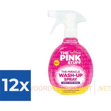 The Pink Stuff The Miracle Wash Up Spray 500 ml - Voordeelverpakking 12 stuks