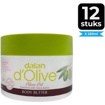 Dalan d'Olive Body Butter - 250 ml - Voordeelverpakking 12 stuks