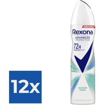 Rexona Deospray - Shower Fresh 150 ml - Voordeelverpakking 12 stuks