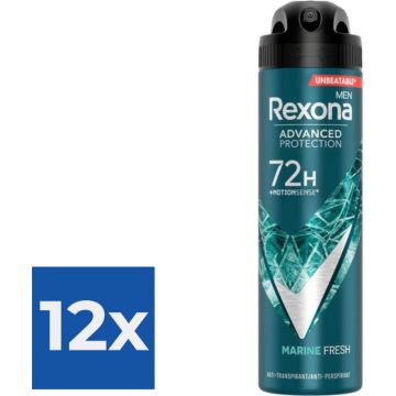 Rexona Deospray Men – Marine 150 ml - Voordeelverpakking 12 stuks