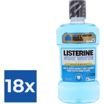 Listerine Mondwater - Stay White 500 ml - Voordeelverpakking 18 stuks