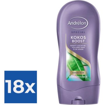 Andrélon Conditioner Kokos Boost 300 ml - Voordeelverpakking 18 stuks