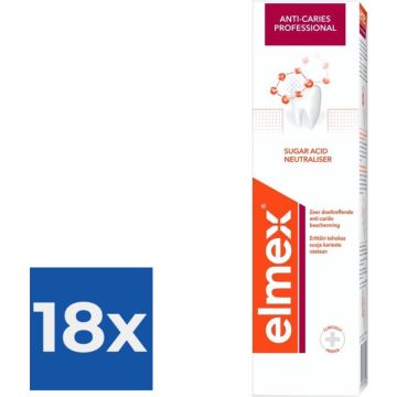 Elmex Tandpasta Anti-Cariës Professional 75 ml - Voordeelverpakking 18 stuks