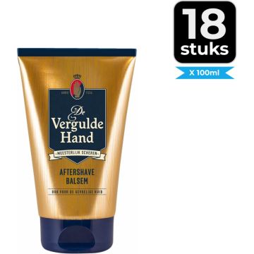 Vergulde Hand Aftershave Balsem 100 ml - Voordeelverpakking 18 stuks