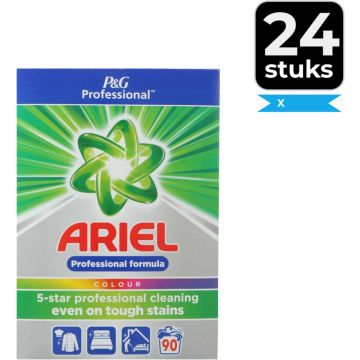 Ariel Color Waspoeder 90 Wasbeurten - Fris - Voordeelverpakking 24 stuks