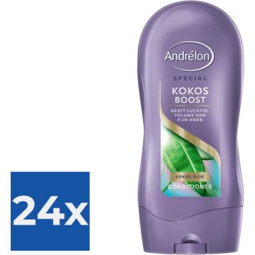 Andrélon Conditioner Kokos Boost 300 ml - Voordeelverpakking 24 stuks