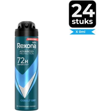 Rexona Deospray Men – Dry Cobalt 150 ml - Voordeelverpakking 24 stuks