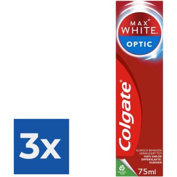 Colgate Tandpasta Max White One Optic 75 ml - Voordeelverpakking 3 stuks