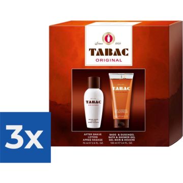 Tabac Original Aftershave Lotion &amp; Douchegel Giftset 1ST - Voordeelverpakking 3 stuks