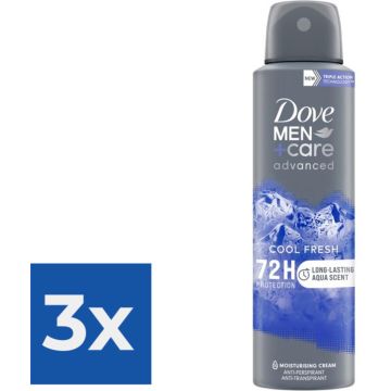 Dove Men+care cool fresh deodorant spray - Voordeelverpakking 3 stuks