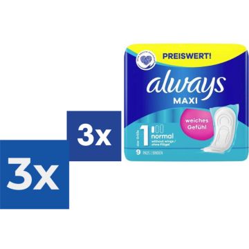 Always Maxi Normal Maandverband - 3 x 9 stuks - Voordeelverpakking 3 stuks