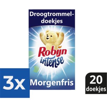 Robijn Droogtrommeldoekjes Intense 20 stuks - Voordeelverpakking 3 stuks