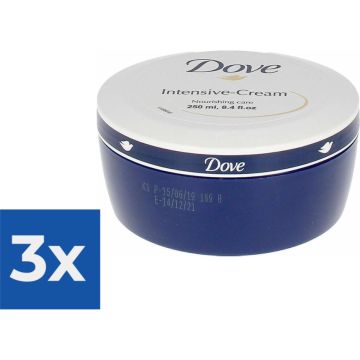 Dove gezichts- en bodycrème 250ml - Nourishing Body Care - Voordeelverpakking 3 stuks