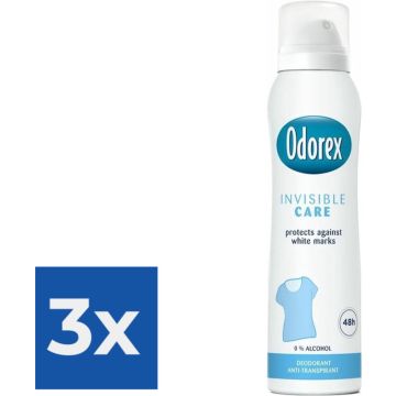 Odorex Deospray - Invisible Care 150 ml - Voordeelverpakking 3 stuks