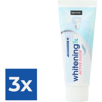 Sence Fresh Tandpasta Whitening Fluor Fresh 75 ml - Voordeelverpakking 3 stuks