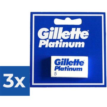 Gillette - GILLETTE PLATINUM 5 uds - Voordeelverpakking 3 stuks