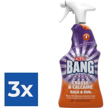 Cillit Bang Kalk &amp; Glans - 750 ml - Voordeelverpakking 3 stuks