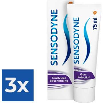 Sensodyne - Tandpasta Tandvlees Bescherming - 75ml - Voordeelverpakking 3 stuks