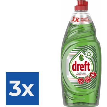 Dreft Platinum Quickwash Afwasmiddel Original 625 ml - Voordeelverpakking 3 stuks