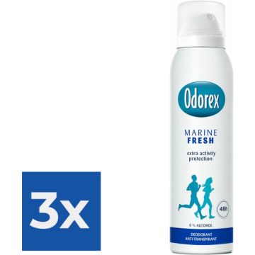 Odorex Deospray - Marine Fris 150 ml - Voordeelverpakking 3 stuks