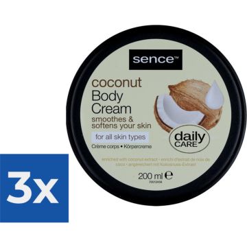 Sence Bodycreme Coconut 200 ml - Voordeelverpakking 3 stuks